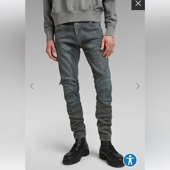 G-Star | Jeans | Mens Gstar Raw 562 Knee Zip Skinny Jeans